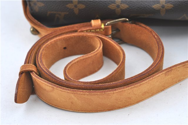 Auth Louis Vuitton Monogram Cartouchiere MM Shoulder Cross Bag M51253 LV J2202