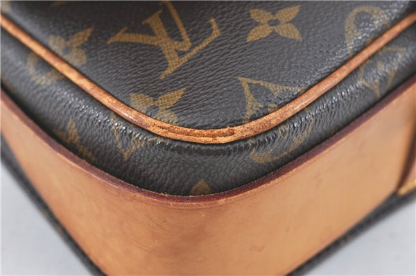 Auth Louis Vuitton Monogram Cartouchiere MM Shoulder Cross Bag M51253 LV J2202