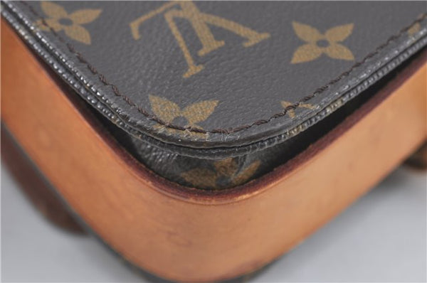 Auth Louis Vuitton Monogram Cartouchiere MM Shoulder Cross Bag M51253 LV J2202