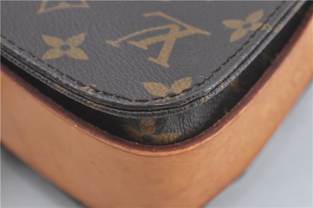 Auth Louis Vuitton Monogram Cartouchiere MM Shoulder Cross Bag M51253 LV J2202