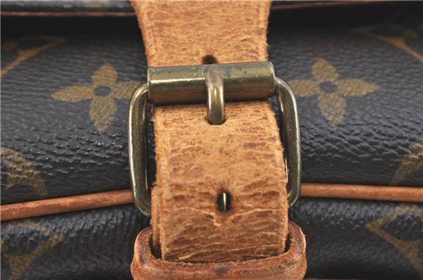 Auth Louis Vuitton Monogram Cartouchiere MM Shoulder Cross Bag M51253 LV J2202