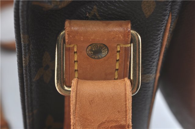 Auth Louis Vuitton Monogram Cartouchiere MM Shoulder Cross Bag M51253 LV J2202