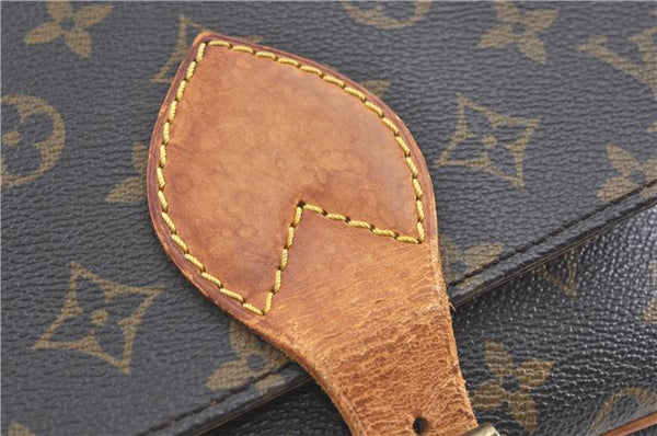 Auth Louis Vuitton Monogram Cartouchiere MM Shoulder Cross Bag M51253 LV J2202