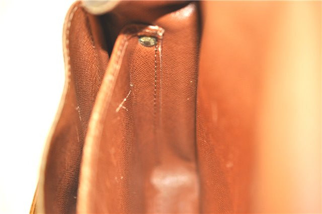 Auth Louis Vuitton Monogram Cartouchiere MM Shoulder Cross Bag M51253 LV J2202