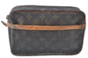 Authentic Louis Vuitton Monogram Compiegne 23 Clutch Hand Bag M51847 Junk J2208