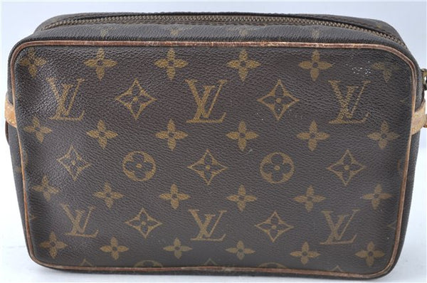 Authentic Louis Vuitton Monogram Compiegne 23 Clutch Hand Bag M51847 Junk J2208