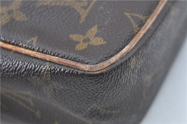 Authentic Louis Vuitton Monogram Compiegne 23 Clutch Hand Bag M51847 Junk J2208