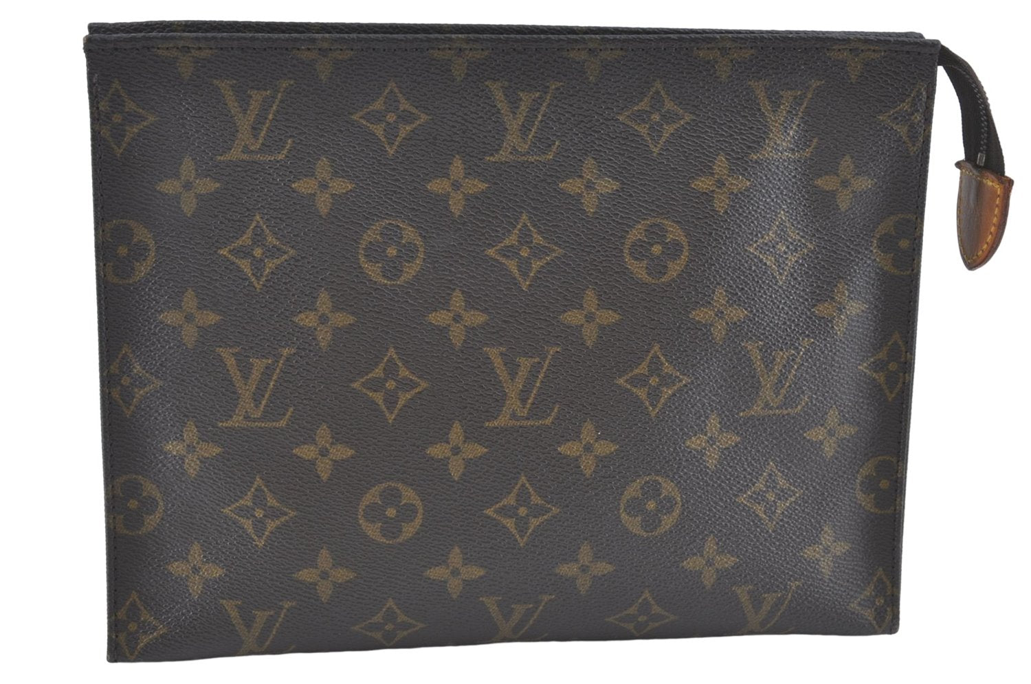 Auth Louis Vuitton Monogram Poche Toilette 26 Cosmetics Pouch M47542 LV J2209