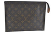 Auth Louis Vuitton Monogram Poche Toilette 26 Cosmetics Pouch M47542 LV J2209