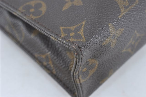 Auth Louis Vuitton Monogram Poche Toilette 26 Cosmetics Pouch M47542 LV J2209