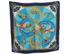 Authentic HERMES Carre 90 Scarf "Circus" Silk Navy Blue J2211