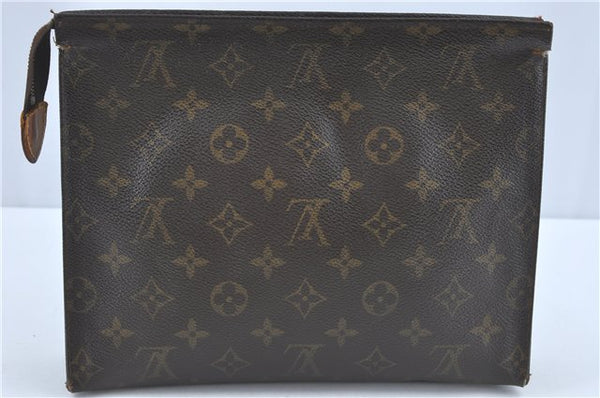 Auth Louis Vuitton Monogram Poche Toilette 26 Cosmetics Pouch M47542 Junk J2217
