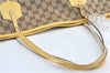 Authentic GUCCI Jolie Shoulder Tote Bag GG Canvas Enamel 211970 Brown J2231
