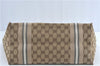 Authentic GUCCI Jolie Shoulder Tote Bag GG Canvas Enamel 211970 Brown J2231