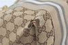 Authentic GUCCI Jolie Shoulder Tote Bag GG Canvas Enamel 211970 Brown J2231