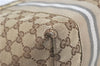 Authentic GUCCI Jolie Shoulder Tote Bag GG Canvas Enamel 211970 Brown J2231