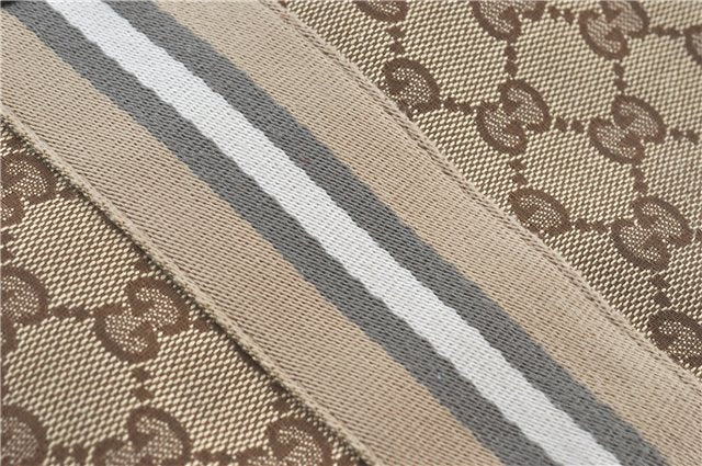 Authentic GUCCI Jolie Shoulder Tote Bag GG Canvas Enamel 211970 Brown J2231