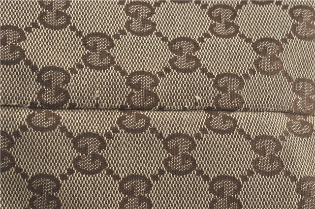 Authentic GUCCI Jolie Shoulder Tote Bag GG Canvas Enamel 211970 Brown J2231