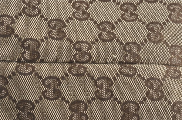 Authentic GUCCI Jolie Shoulder Tote Bag GG Canvas Enamel 211970 Brown J2231