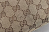 Authentic GUCCI Jolie Shoulder Tote Bag GG Canvas Enamel 211970 Brown J2231