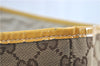 Authentic GUCCI Jolie Shoulder Tote Bag GG Canvas Enamel 211970 Brown J2231
