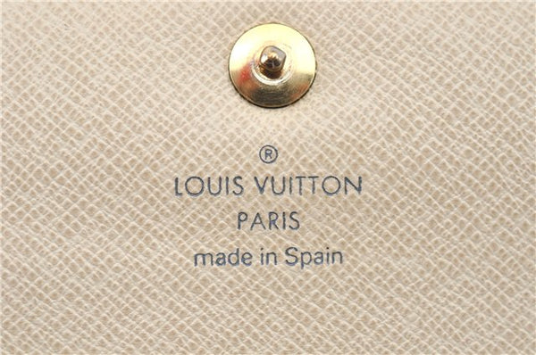 Authentic Louis Vuitton Damier Azur Portefeuille Alexandra N63068 Wallet J2235