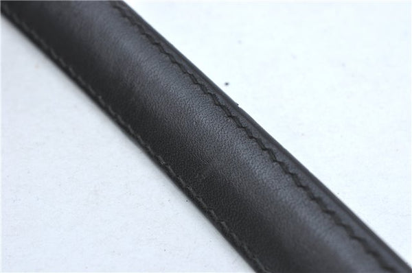 Authentic GUCCI Shoulder Hand Bag GG Canvas Leather 0000602 Black J2237