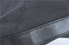 Authentic GUCCI Shoulder Hand Bag GG Canvas Leather 0000602 Black J2237
