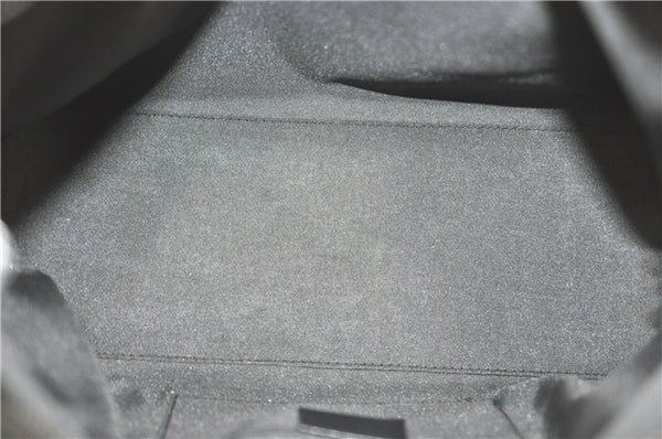 Authentic GUCCI Shoulder Hand Bag GG Canvas Leather 0000602 Black J2237