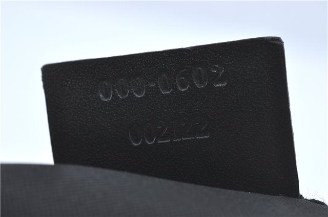 Authentic GUCCI Shoulder Hand Bag GG Canvas Leather 0000602 Black J2237