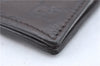 Authentic GUCCI Guccissima Leather Bifold Wallet Purse 146223 Dark Brown J2247