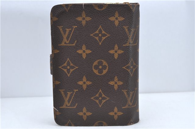 Authentic Louis Vuitton Monogram Porte Papier Zip Bifold Wallet M61207 LV J2248