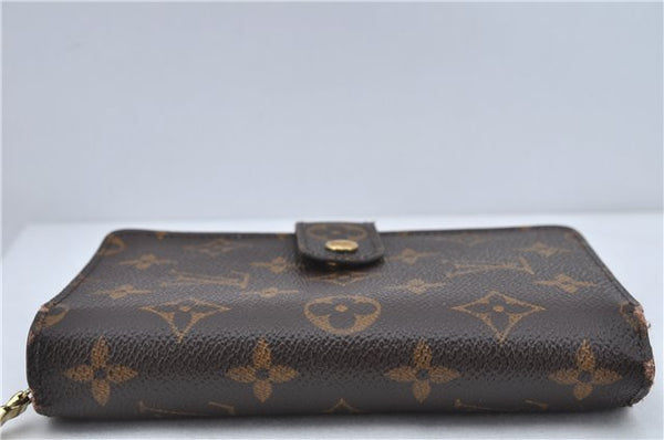 Authentic Louis Vuitton Monogram Porte Papier Zip Bifold Wallet M61207 LV J2248