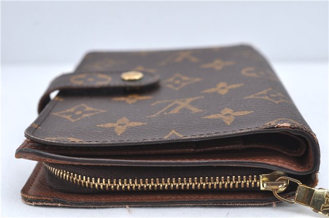 Authentic Louis Vuitton Monogram Porte Papier Zip Bifold Wallet M61207 LV J2248