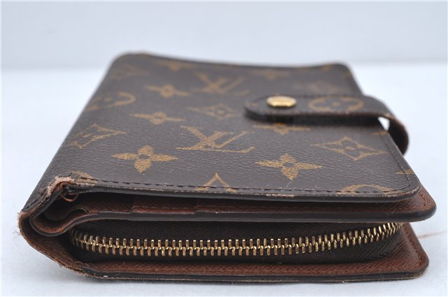 Authentic Louis Vuitton Monogram Porte Papier Zip Bifold Wallet M61207 LV J2248