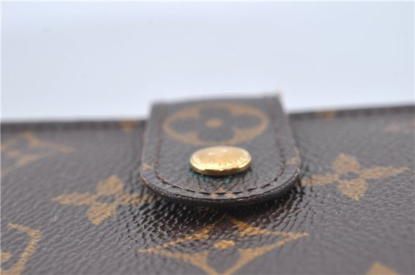 Authentic Louis Vuitton Monogram Porte Papier Zip Bifold Wallet M61207 LV J2248