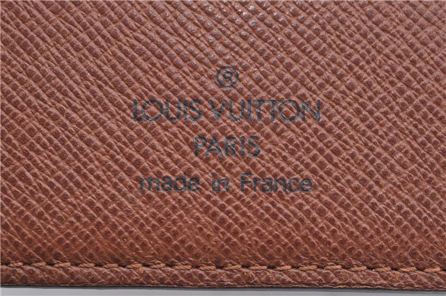 Authentic Louis Vuitton Monogram Porte Papier Zip Bifold Wallet M61207 LV J2248