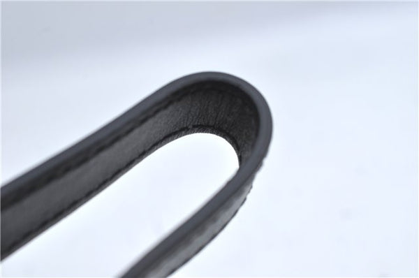 Authentic GUCCI Micro GG Guccissima Leather Clutch Hand Bag Purse Black J2252