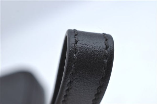 Authentic GUCCI Micro GG Guccissima Leather Clutch Hand Bag Purse Black J2252