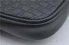 Authentic GUCCI Micro GG Guccissima Leather Clutch Hand Bag Purse Black J2252