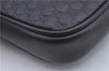 Authentic GUCCI Micro GG Guccissima Leather Clutch Hand Bag Purse Black J2252