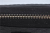 Authentic GUCCI Micro GG Guccissima Leather Clutch Hand Bag Purse Black J2252