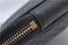 Authentic GUCCI Micro GG Guccissima Leather Clutch Hand Bag Purse Black J2252