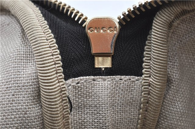 Authentic GUCCI Micro GG Guccissima Leather Clutch Hand Bag Purse Black J2252