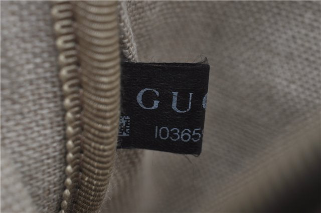 Authentic GUCCI Micro GG Guccissima Leather Clutch Hand Bag Purse Black J2252