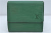 Louis Vuitton Epi Porte Monnaie Billets Cartes Credit Wallet M63484 Green J2257