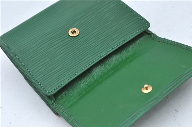 Louis Vuitton Epi Porte Monnaie Billets Cartes Credit Wallet M63484 Green J2257