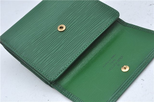 Louis Vuitton Epi Porte Monnaie Billets Cartes Credit Wallet M63484 Green J2257