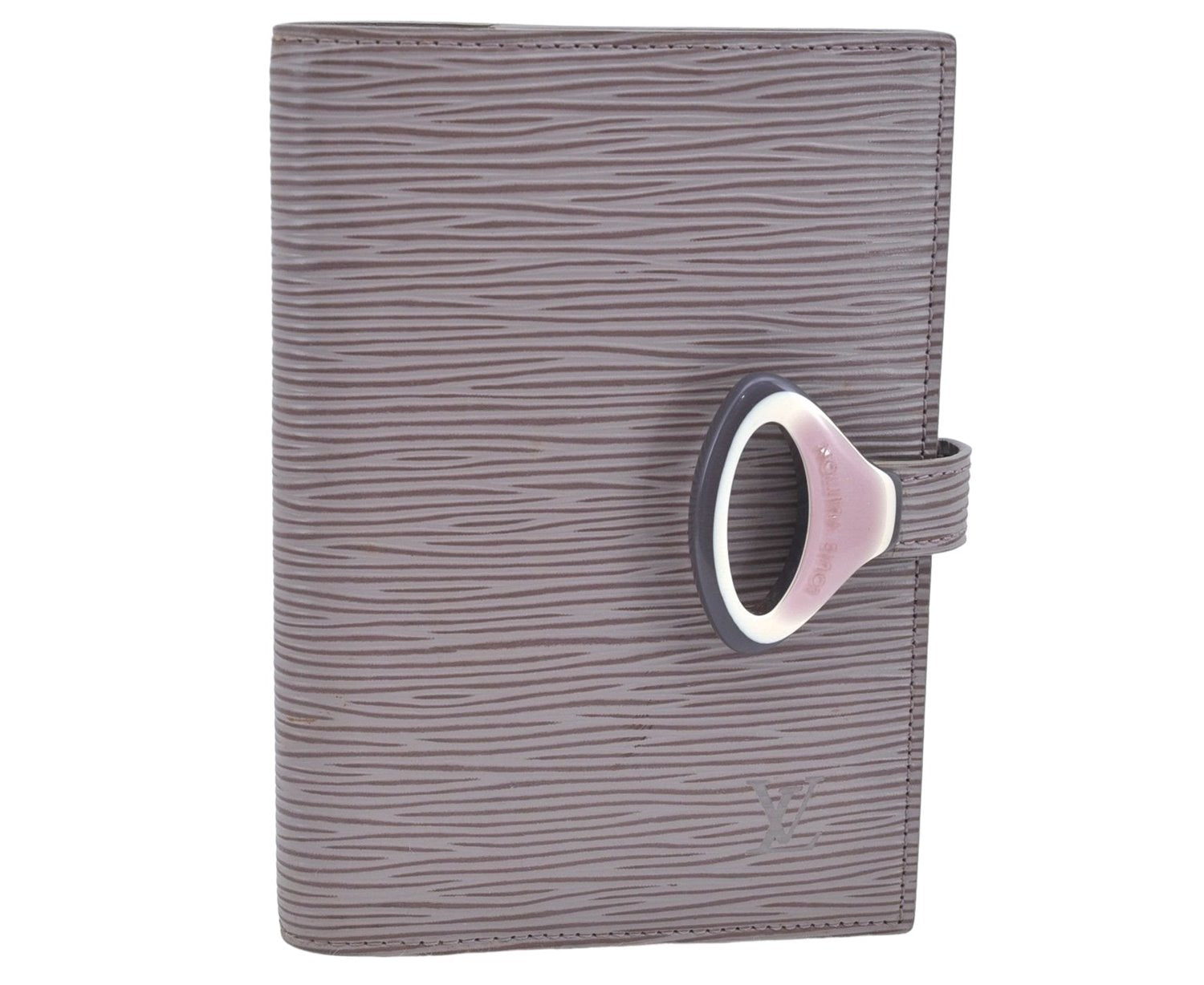 Authentic Louis Vuitton Epi Z Agenda PM Day Planner Cover Gray R2009B LV J2258