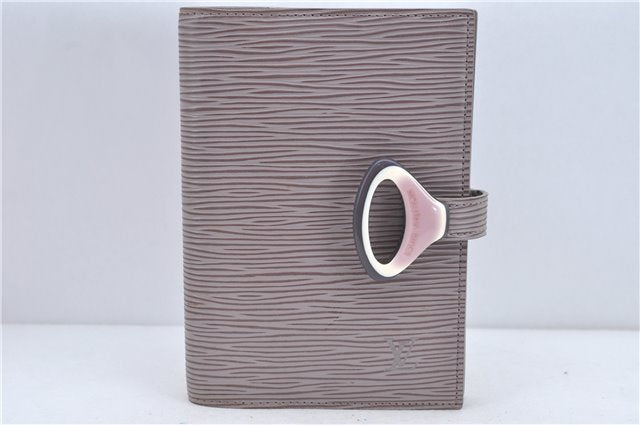 Authentic Louis Vuitton Epi Z Agenda PM Day Planner Cover Gray R2009B LV J2258